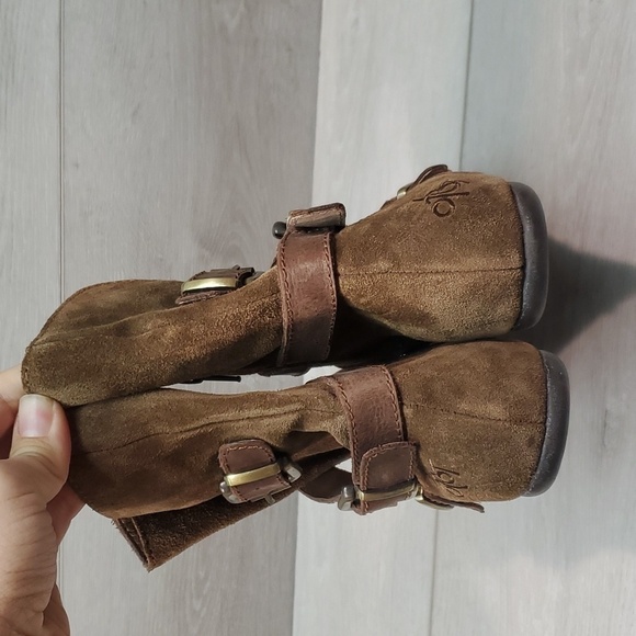 OTBT Womens Raytown Gladiator Suede Open Toe Flats bootie shoes sz 7M - Picture 7 of 16